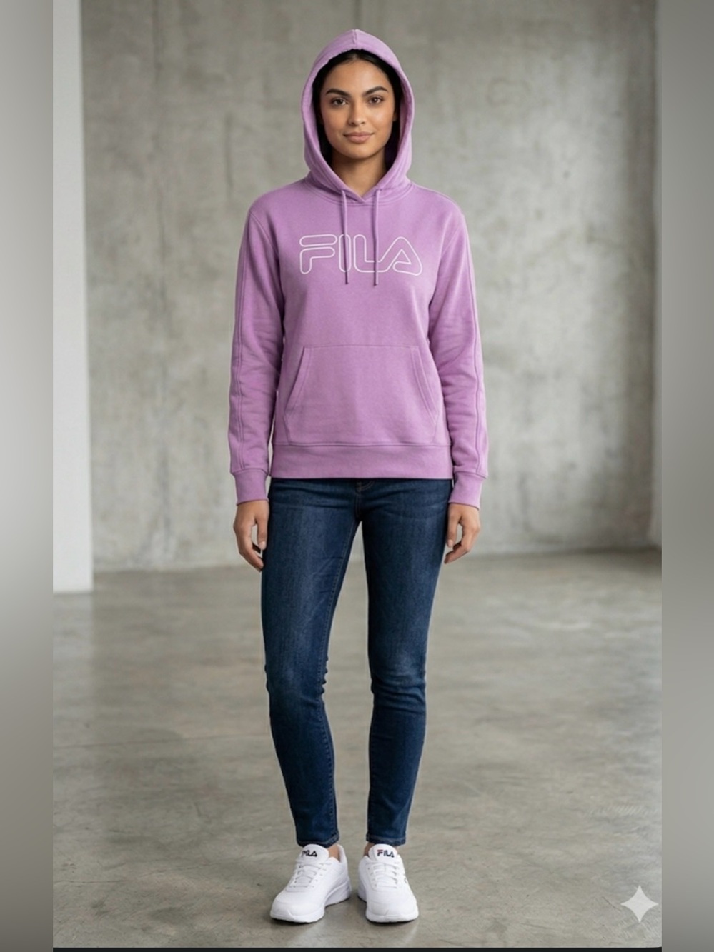 Fila Lavender Women’s size medium Hoodie with Logo